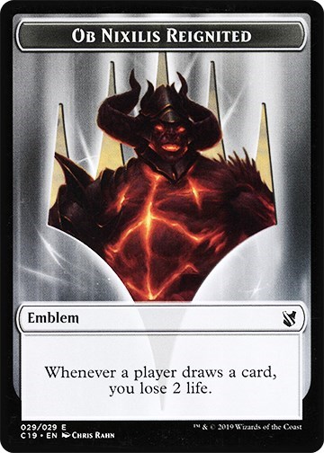 Emblem Ob Nixilis Reignited Zombie 010 Double Sided Token