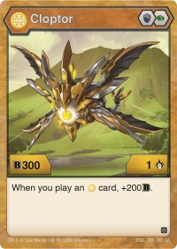 Cloptor - Bakugan TCG Age of Aurelus trading card