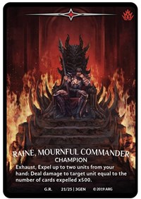 Raine, Mournful Commander