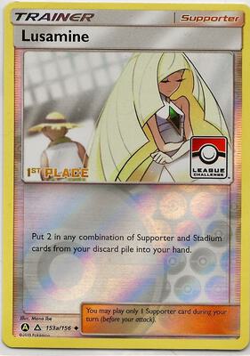 英版ストライク LeaguePromo 1st PLACE Lusamine - 153a/156 (League Challenge) [1st Place] - League