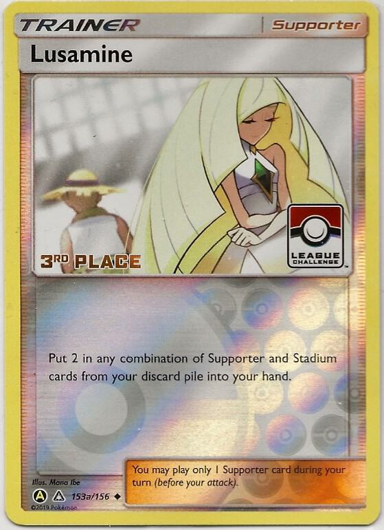 Lusamine - 153a/156 (League Challenge) [3rd Place] 153a/156 from League & Championship Cards