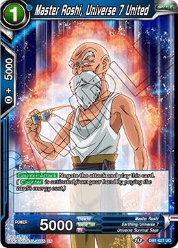 Master Roshi, Universe 7 United #DB1-027 — Draft Box 04 - Dragon Brawl