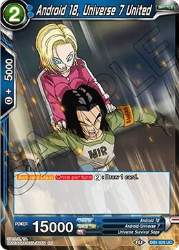 Android 18, Universe 7 United #DB1-029 — Draft Box 04 - Dragon Brawl