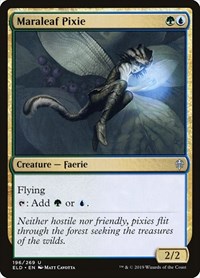 Maraleaf Pixie - Throne of Eldraine - Magic: The Gathering card