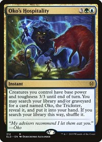 Oko's Hospitality - Throne of Eldraine - Magic: The Gathering card