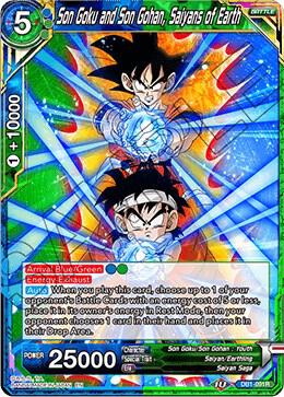 Son Goku and Son Gohan, Saiyans of Earth #DB1-091 — Draft Box 04 - Dragon Brawl