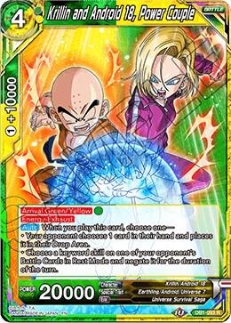Krillin and Android 18, Power Couple - Draft Box 04 - Dragon Brawl