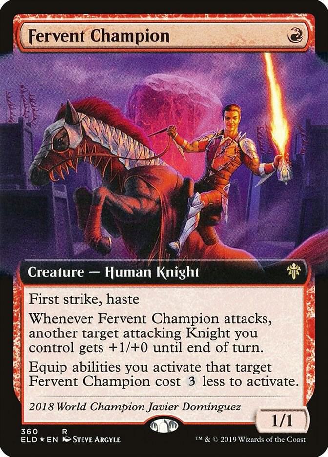 Fervent Champion (Extended Art) - Throne of Eldraine - Magic: The
