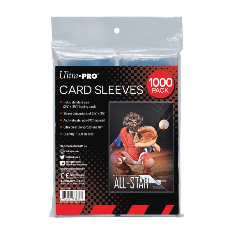 Ultra Pro Card Collector's Sleeves - Standard (1000-Pack) - Ultra Pro ...