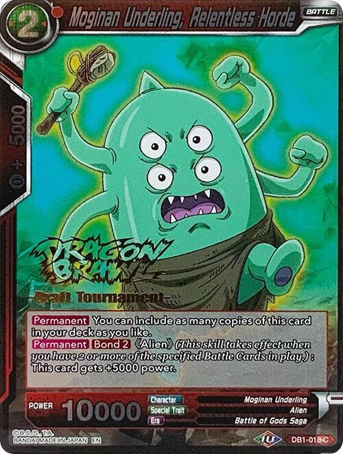 Moginan Underling, Relentless Horde (Dragon Brawl Draft Tournament Gold Stamped) #DB1-018 — Promotion Cards