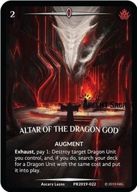 Altar of the Dragon God (Full Art) (Argent Saga Championship - Stamped)