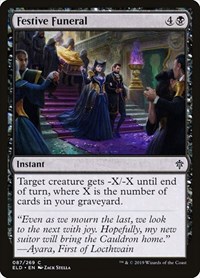 Festive Funeral - Throne of Eldraine - Magic: The Gathering card