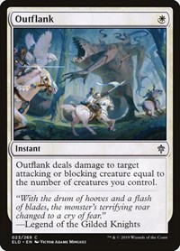 Outflank - Throne of Eldraine - Magic: The Gathering card