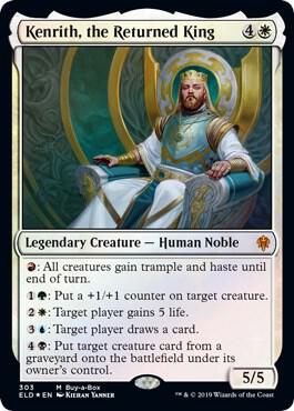 MtG Throne of Eldraine Mythic Rare Kenrith, the Returned King #303