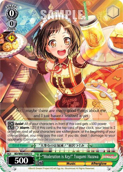 "Moderation is Key!" Tsugumi Hazawa