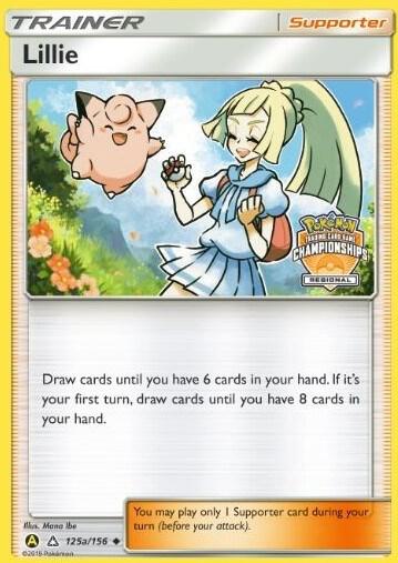 Lillie - 125a/156 (Regional Championships) 125a/156 from League & Championship Cards