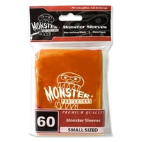 Small Sleeves with Logo - Glossy - Orange (60-Pack) · Monster Protectors Card Sleeves