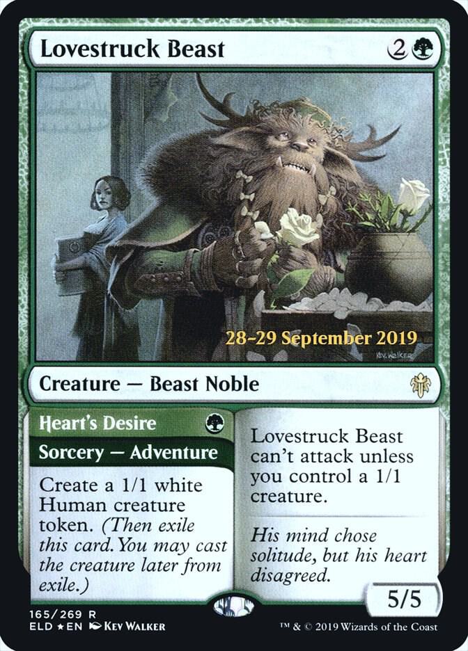 Lovestruck Beast // Heart's Desire #165s — Throne of Eldraine Promos