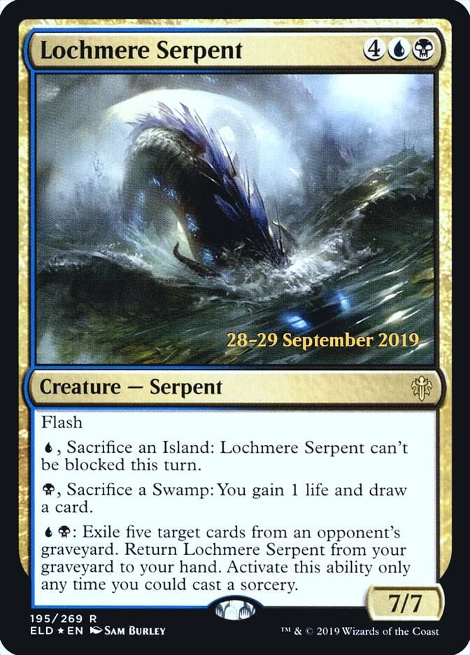 Lochmere Serpent #195s — Throne of Eldraine Promos