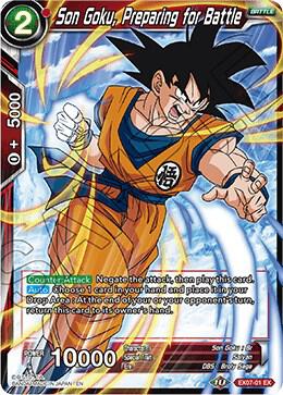 Son Goku, Preparing for Battle #EX07-01 — Expansion Deck Box Set 07: Magnificent Collection - Fusion Hero