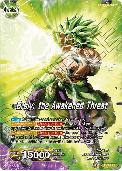 Broly // Broly, the Awakened Threat - Expansion Deck Box Set 08:  Magnificent Collection - Forsaken Warrior - Dragon Ball Super: Masters -  TCGplayer.com