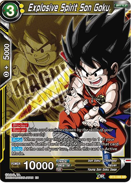 Explosive Spirit Son Goku #BT3-088 — Expansion Deck Box Set 08: Magnificent Collection - Forsaken Warrior