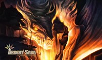 Argent Saga TCG Rubber Playmat - Slumbering Dragon · Argent Saga Playmats