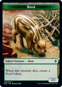 Boar // Food (017) Double-Sided Token