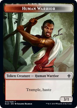 Human Warrior // Food (016) Double-Sided Token