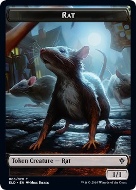 Rat // Food (015) Double-Sided Token