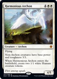 Harmonious Archon - Promo Pack: Throne of Eldraine - Magic: The Gathering card