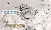 Argent Saga TCG Rubber Event Playmat - Fizzy Sketch (Side Event June 2019) · Argent Saga Playmats