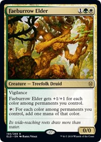 Faeburrow Elder - Promo Pack: Throne of Eldraine - Magic: The Gathering card