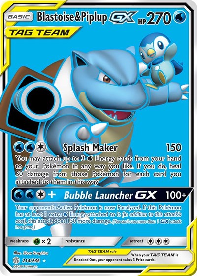 Blastoise & Piplup GX (Full Art)