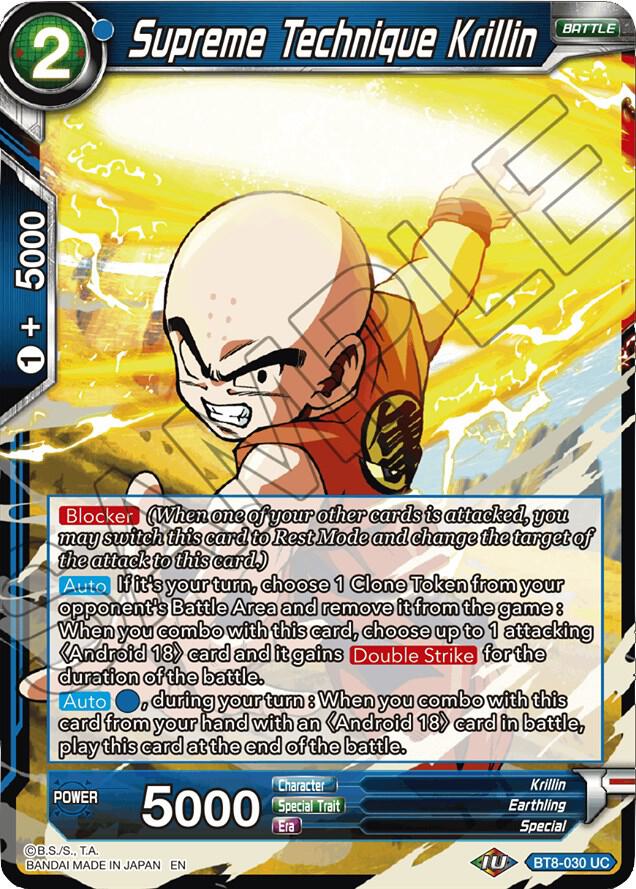 Supreme Technique Krillin #BT8-030 — Malicious Machinations