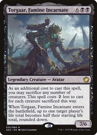 Torgaar, Famine Incarnate - Magic Game Night 2019 - Magic: The Gathering card