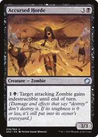 Accursed Horde - Magic Game Night 2019 - Magic: The Gathering card