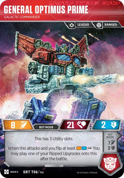 General Optimus Prime - Galactic Commander - War for Cybertron: Siege II -  Transformers TCG - TCGplayer.com
