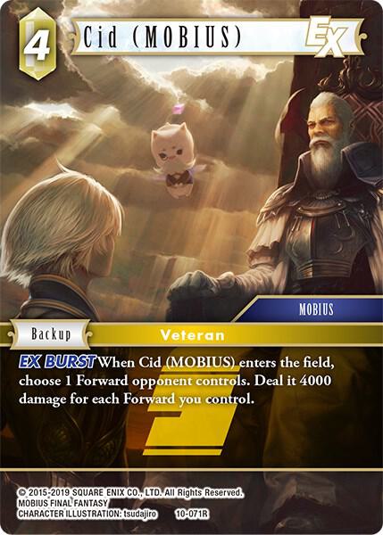 Cid (MOBIUS) EX (Opus X) — Final Fantasy TCG card