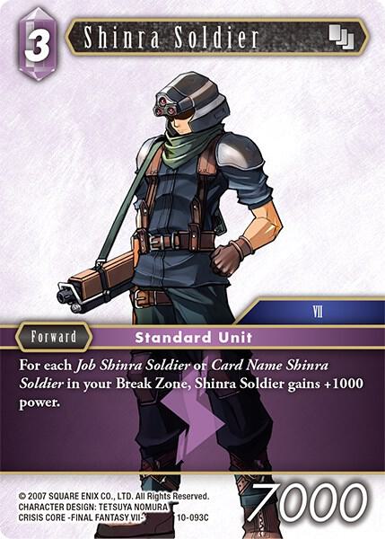 Shinra Soldier - Opus X - Final Fantasy TCG - TCGplayer.com