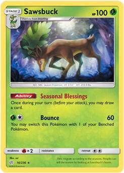 Sawsbuck - 16/236 (Prerelease Kit Exclusive) 016/236 from Deck Exclusives