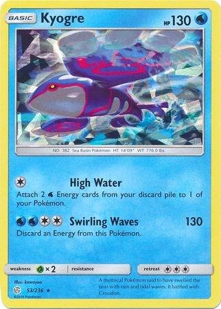 Kyogre - 53/236 (Cracked Ice Holo) 053/236 from Deck Exclusives