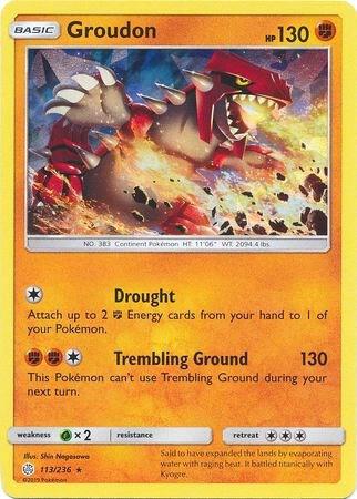 Groudon - 113/236 (Cracked Ice Holo) 113/236 from Deck Exclusives