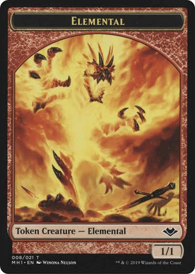 Elemental 008 Emblem Serra the Benevolent Double Sided Token