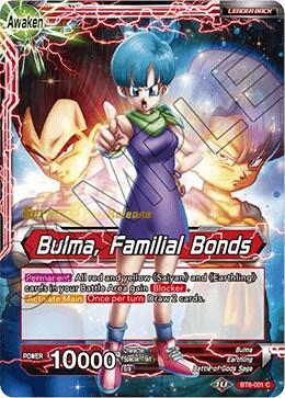 Bulma // Bulma, Familial Bonds #BT8-001_PR — Malicious Machinations Pre-Release Cards