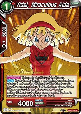 Videl, Miraculous Aide #BT8-010_PR — Malicious Machinations Pre-Release Cards