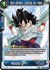 Son Gohan, Calling for Help card art