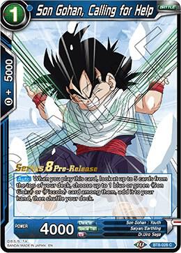 Son Gohan, Calling for Help #BT8-028_PR — Malicious Machinations Pre-Release Cards