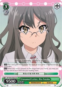 Unnamed Letter Rio Futaba Sr Rascal Does Not Dream Of Bunny Girl Senpai Weiss Schwarz Online Gaming Store For Cards Miniatures Singles Packs Booster Boxes Unnamed Letter Rio Futaba Sr Rascal Does Not Dream Of Bunny Girl Senpai Weiss Schwarz Online Gaming Store For Cards Miniatures Singles Packs Booster Boxes