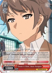Enroute to School, Sakuta Azusagawa (SBY/W64-TE11 TD) card